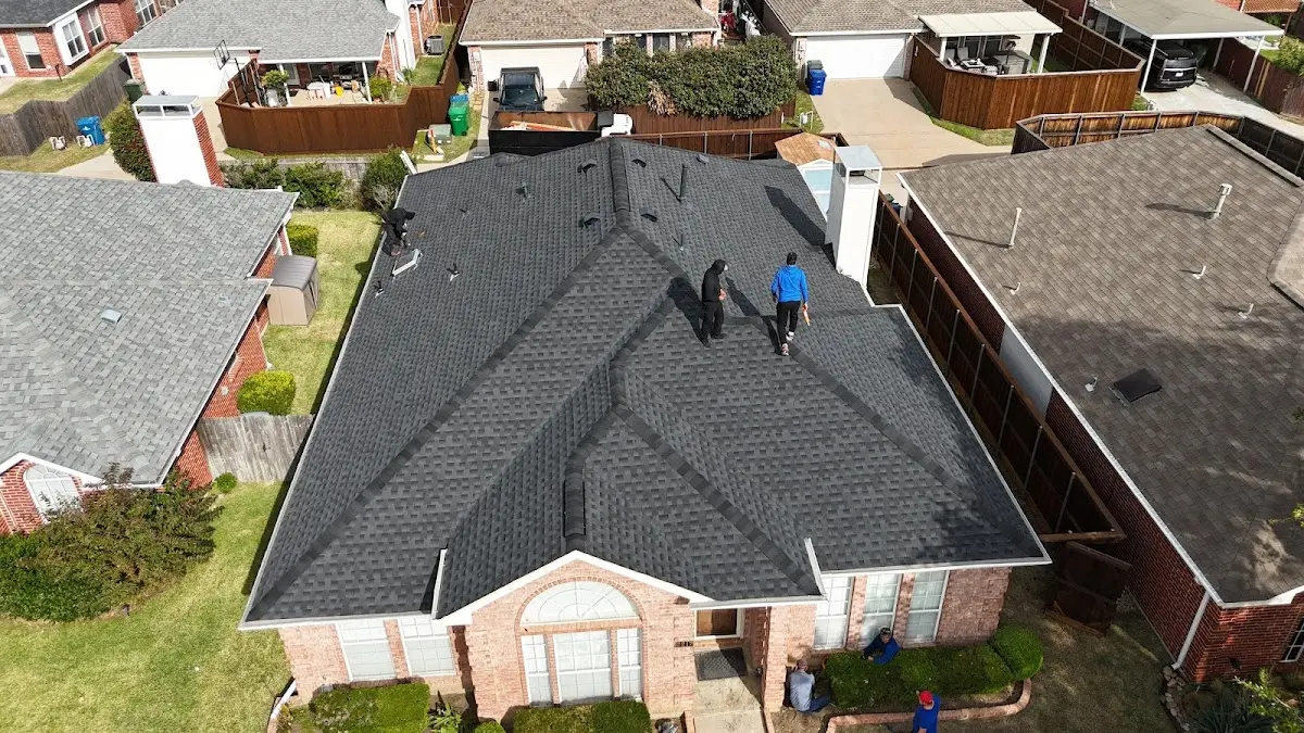 Slate & Tile Roof Repair work in progress on a Bakersfield property